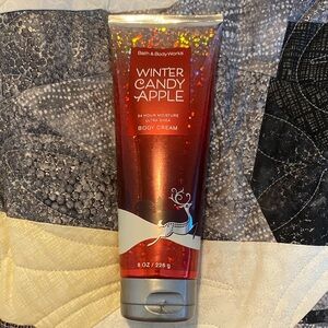 Bath & Body Works Winter Candy Apple Body Cream - Festive Red